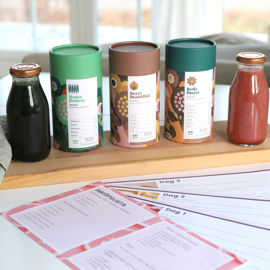 Produktpaket med superfoods